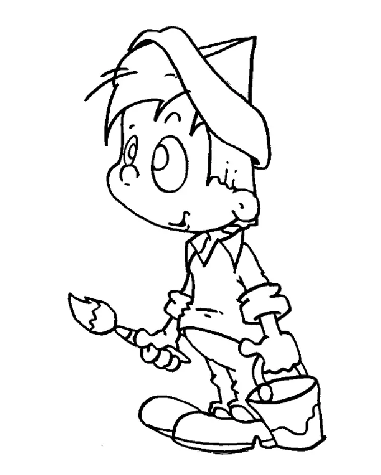 Kid Coloring Pages 4